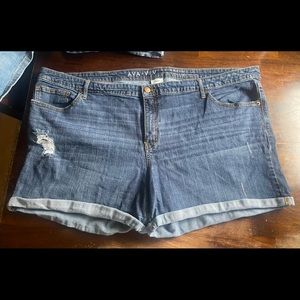 Denim shorts